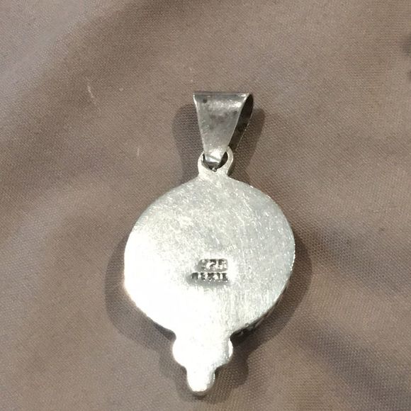 TAXCO Green Turquoise Sterling Silver Necklace - Picture 3 of 12